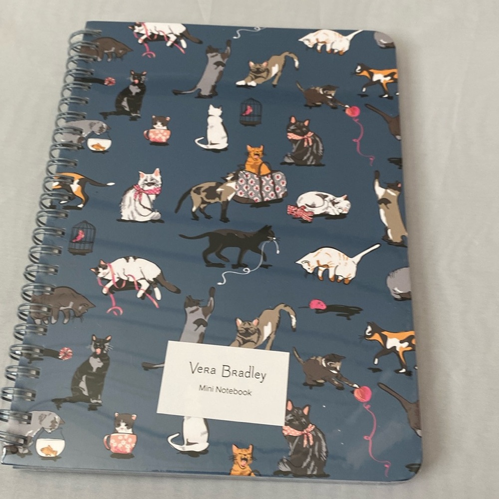 COPY - COPY - Vera Bradley mini notebook cats meow